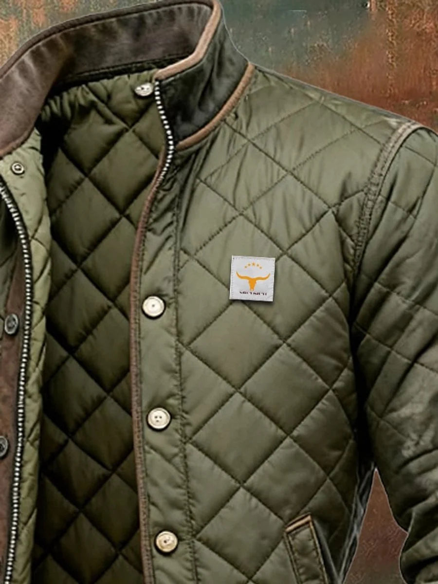 Nuana | Herren Steppjacke Wattierte Bomberjacke Knitterfreie Winterjacke