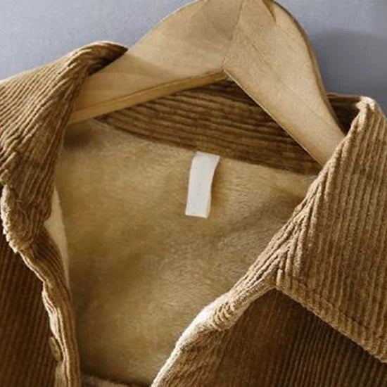 Nuana | Herren Warme Cordjacke Mit Knopfleiste