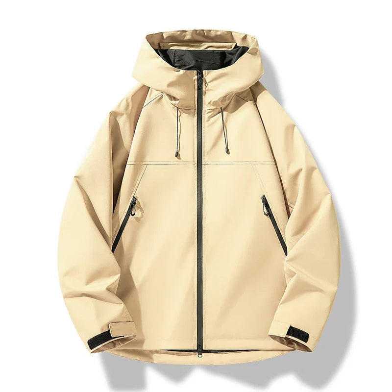 Nuana | Herren Wasserdichte Kapuzen Winddichte Shell Jacke