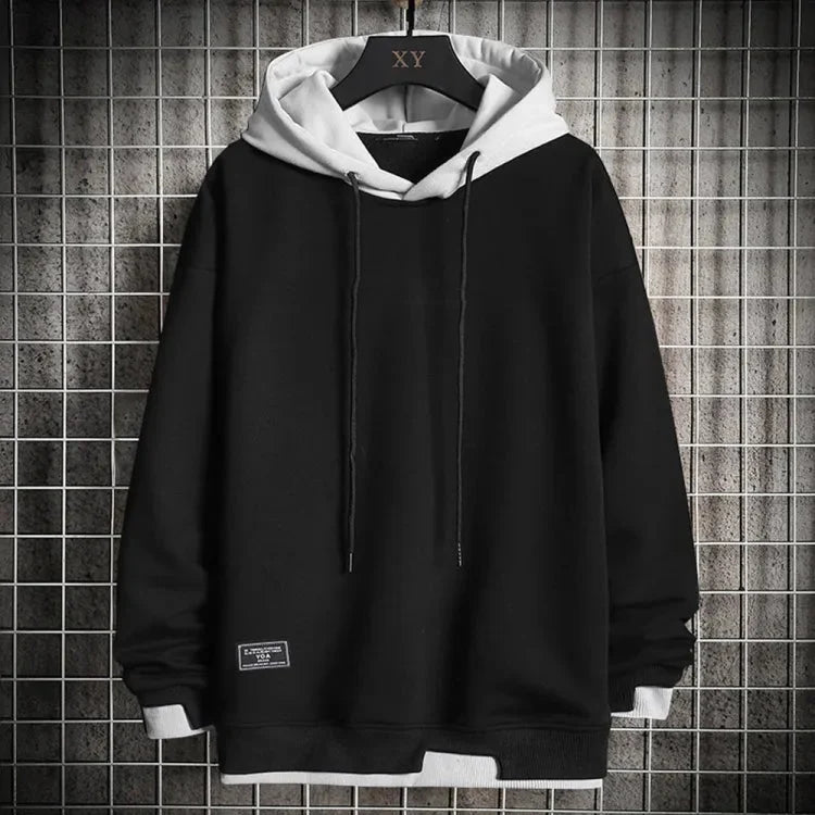 Nuana | Herren Zwei-Ton Freizeit Pullover Hoodie