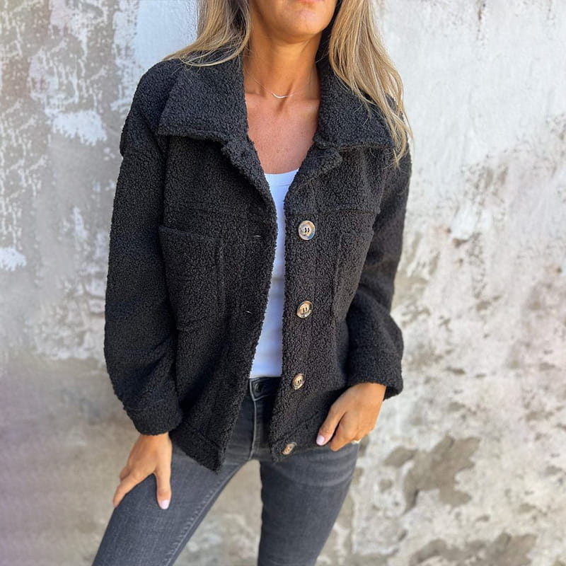 Nuana | Kuschelige Jacke mit Innenfutter Damen