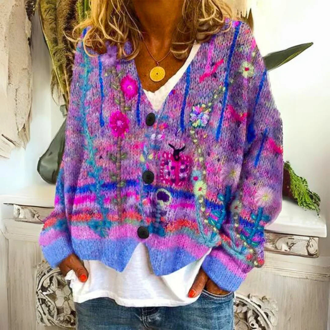 Nuana | Kuscheliger farbenfroher Pullover