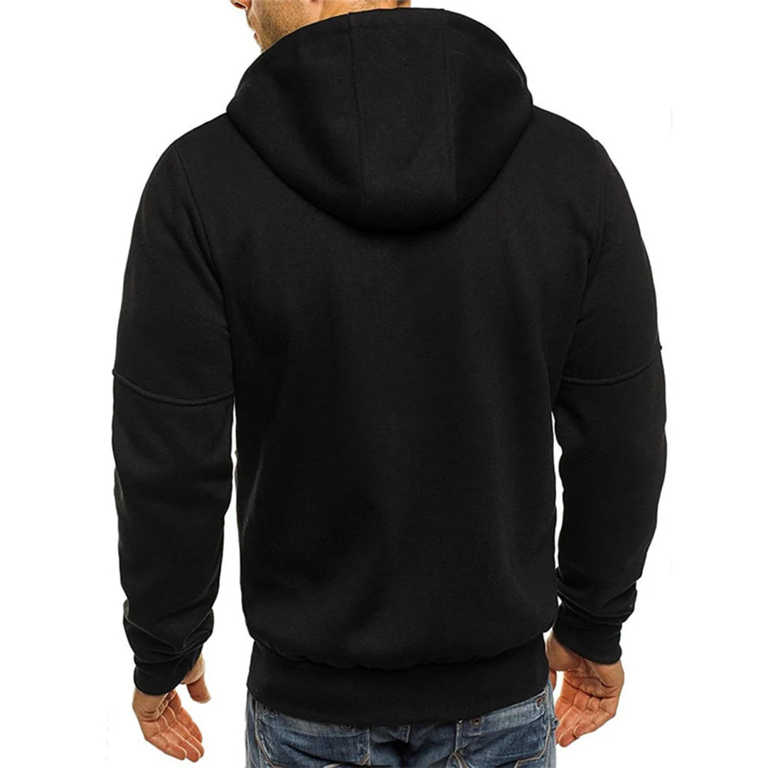 Nuana | Lässiger Herren-Hoodie mit Reißverschluss