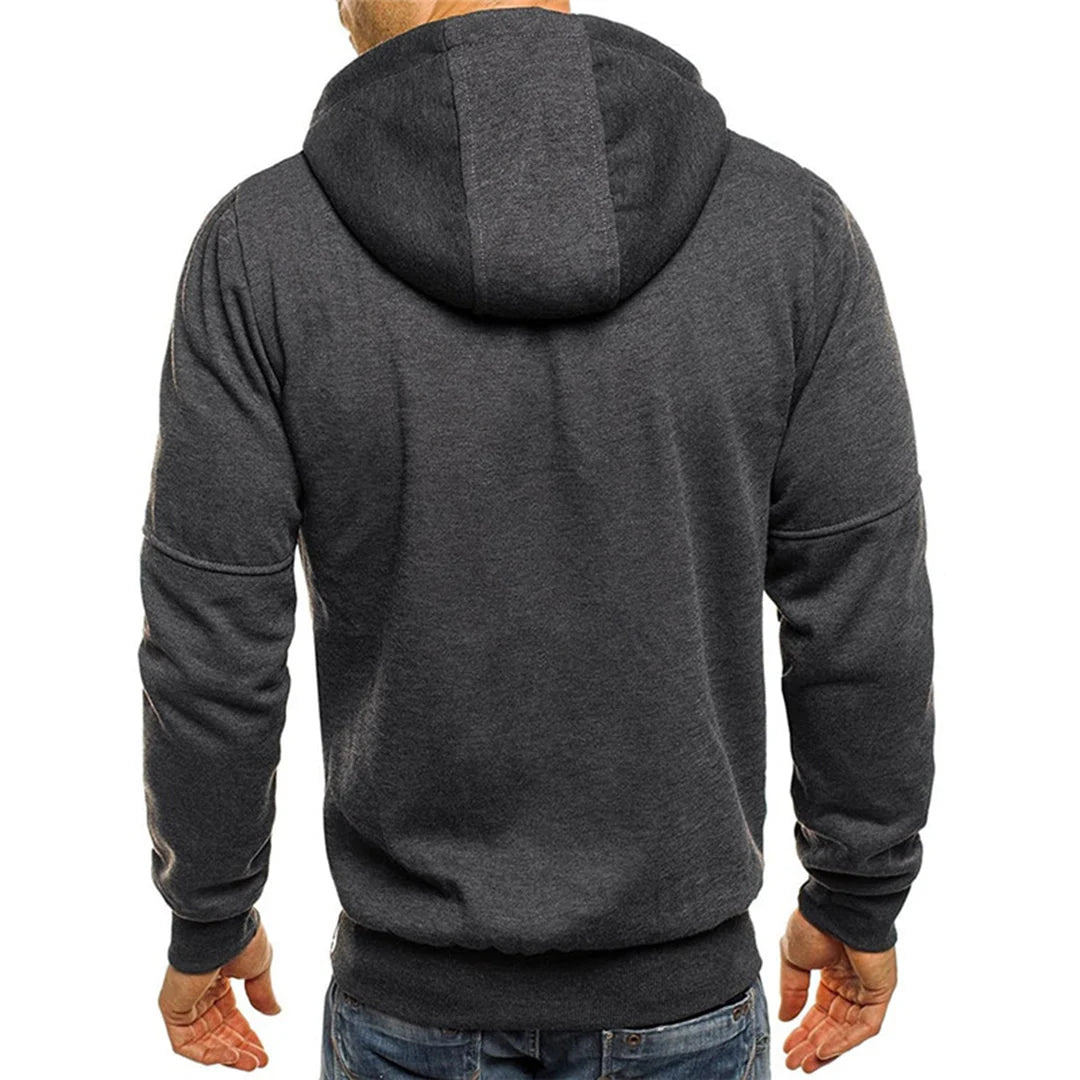 Nuana | Lässiger Herren-Hoodie mit Reißverschluss