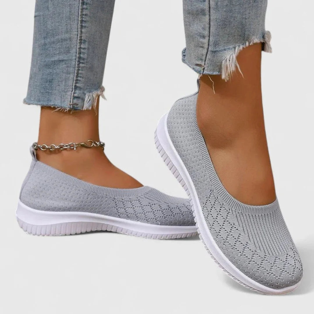 Nuana Lara | Damen Leichte Slip-On Strick Ballerinas