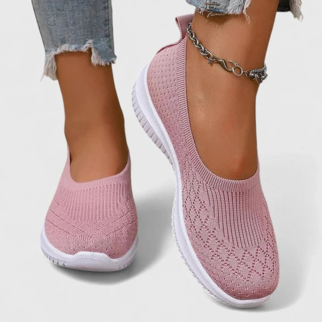 Nuana Lara | Damen Leichte Slip-On Strick Ballerinas