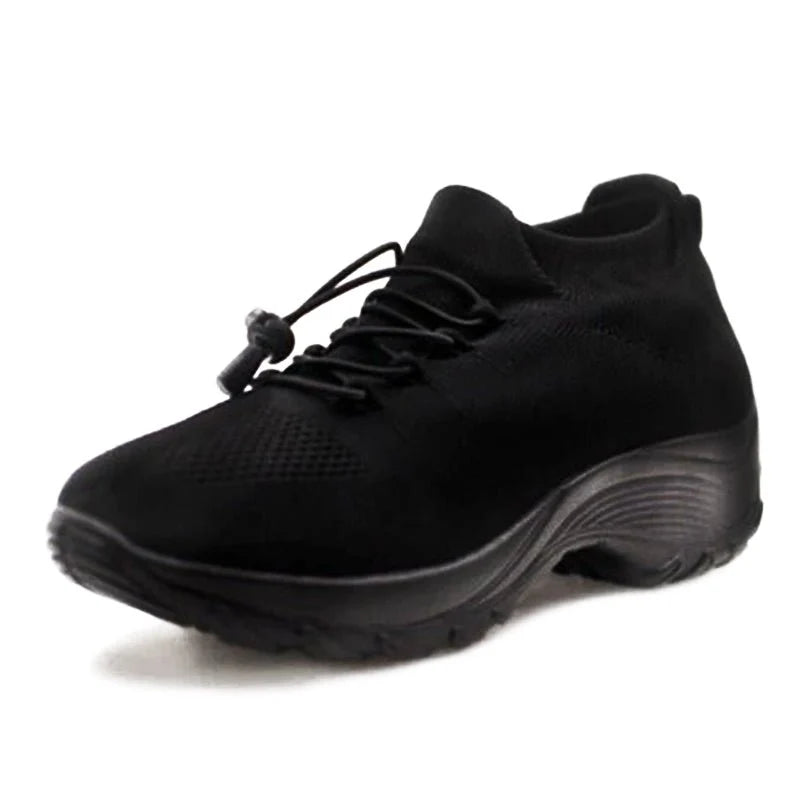 Nuana Lena | Damen Orthopädische Gedämpfte Schnürsenkel Plateau-Sneaker