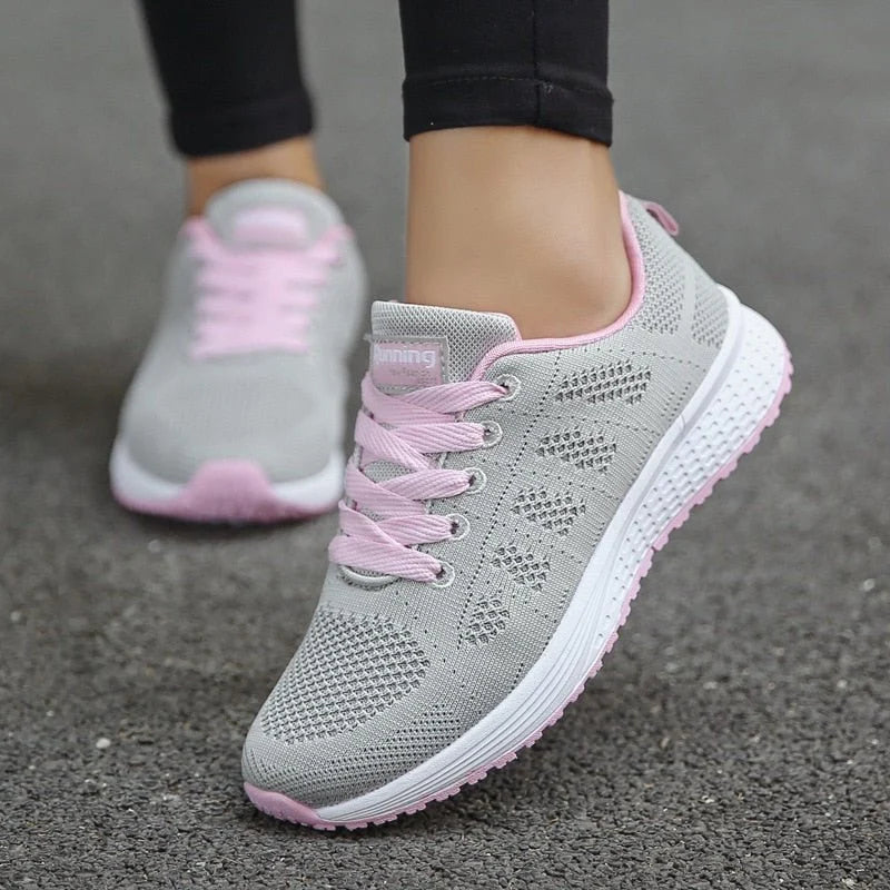 Nuana Leonie Damen Orthopädische Schnürsenkel-Sneaker Atmungsaktiv