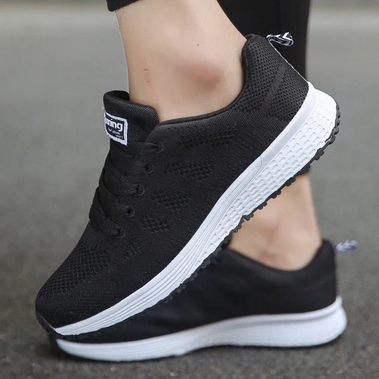 Nuana Leonie Damen Orthopädische Schnürsenkel-Sneaker Atmungsaktiv