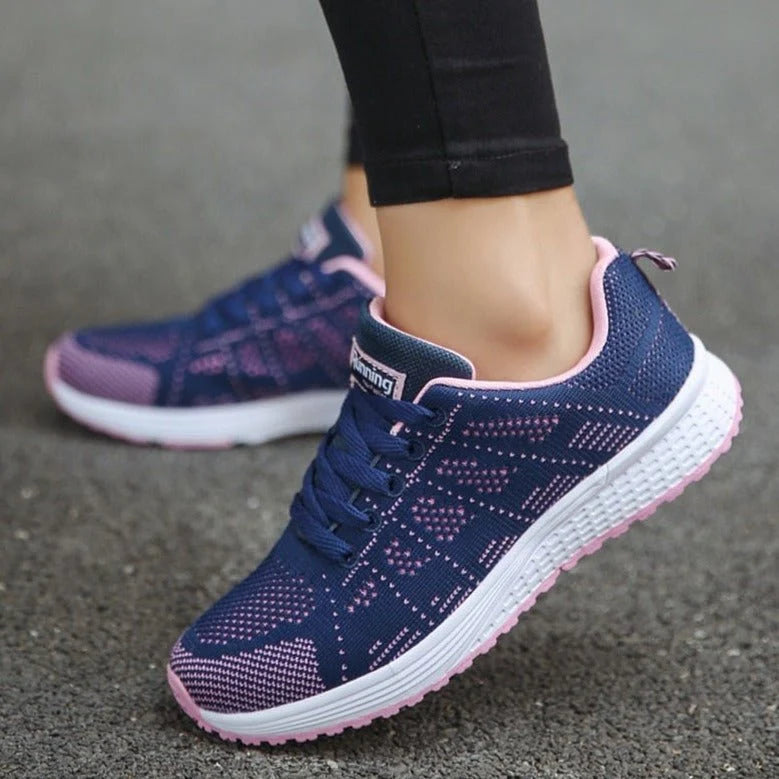 Nuana Leonie Damen Orthopädische Schnürsenkel-Sneaker Atmungsaktiv