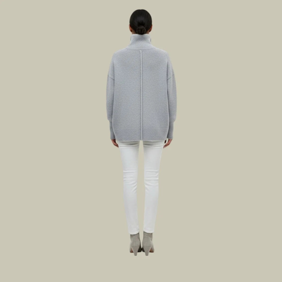 Nuana | Locker Geschnittener Rollkragenpullover für Damen