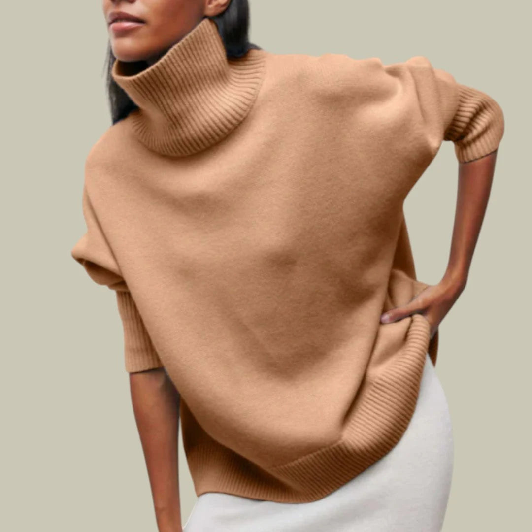 Nuana | Locker Geschnittener Rollkragenpullover für Damen