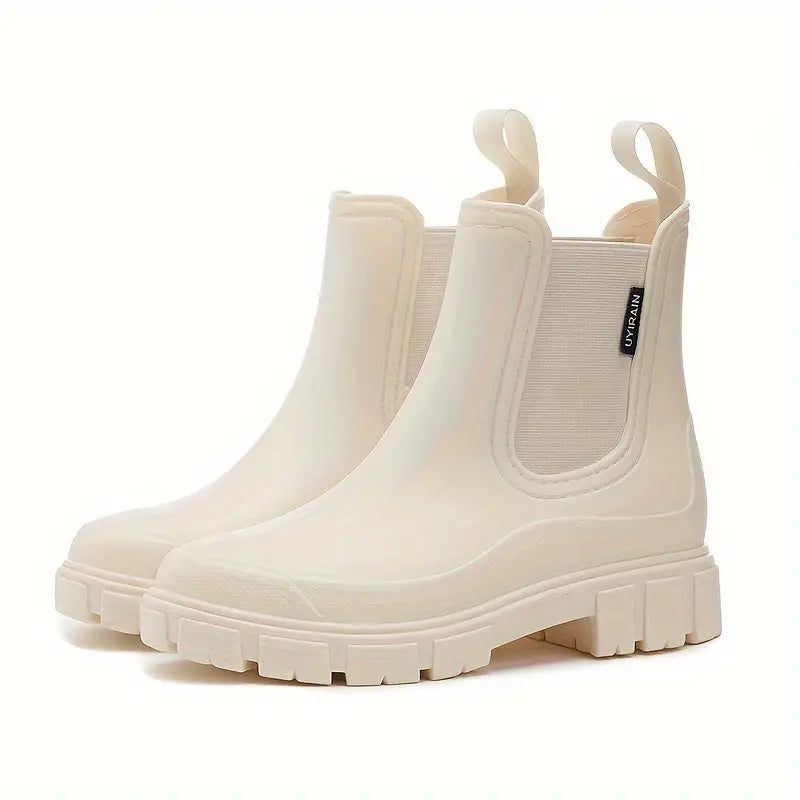 Nuana Maria | Damen Wasserdichte Slip-On Chelsea Stiefel