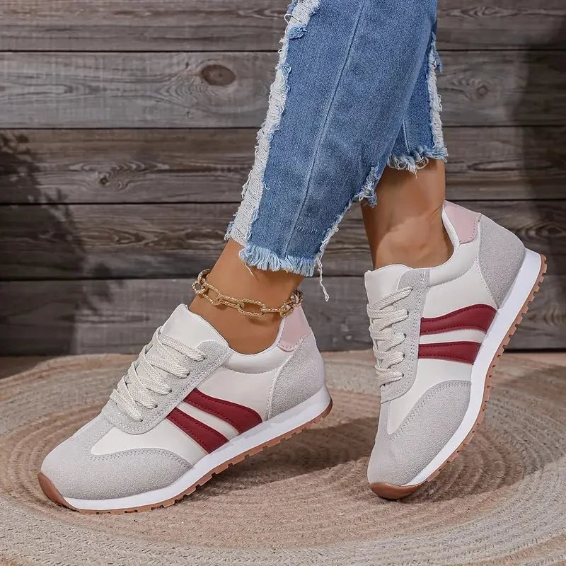 Nuana Marlene | Damen Orthopädische Schnürsenkel-Sneaker mit Gedämpfter Einlegesohle
