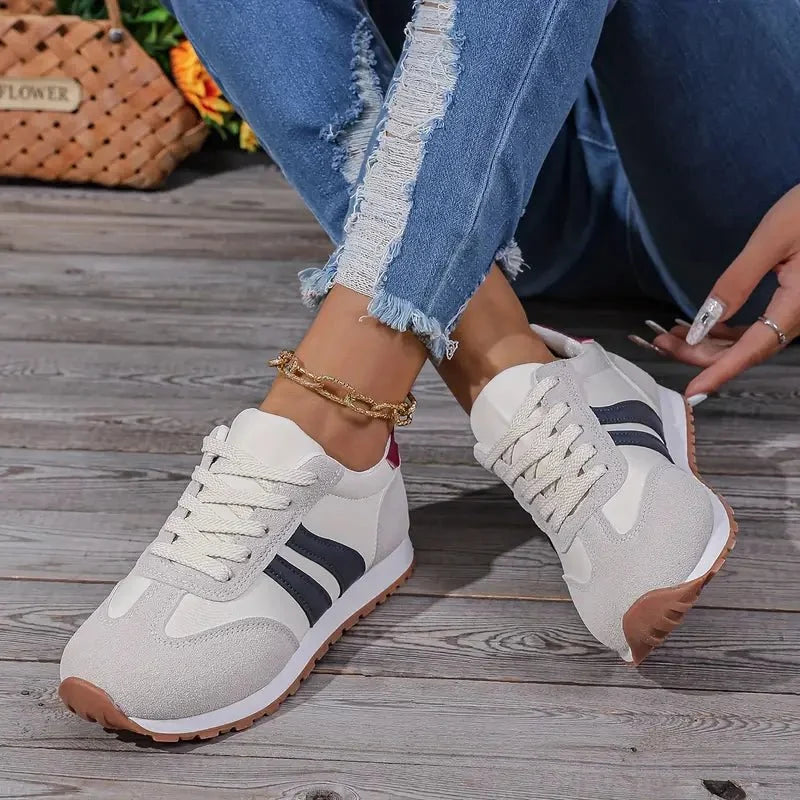 Nuana Marlene | Damen Orthopädische Schnürsenkel-Sneaker mit Gedämpfter Einlegesohle