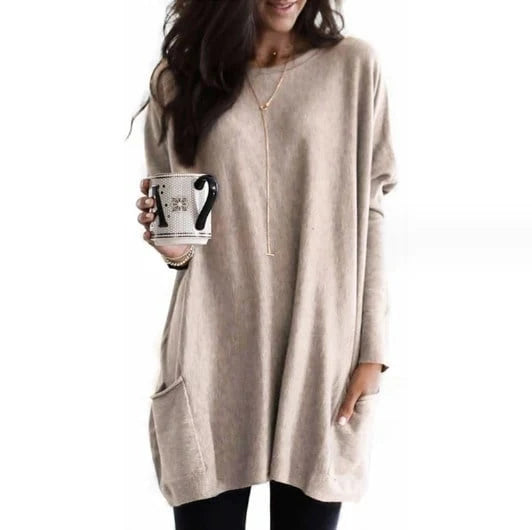Nuana | Modischer Langer Damenpullover
