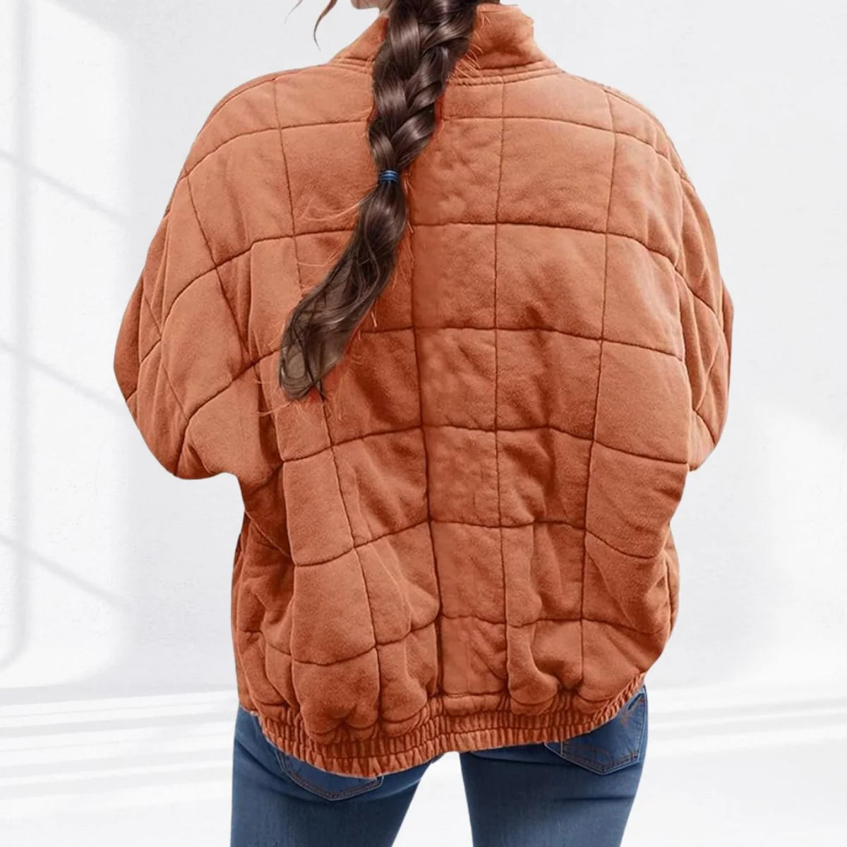 Nuana Nora Damen Steppjacke Leichte Gefütterte Kurzjacke mit Reißverschluss