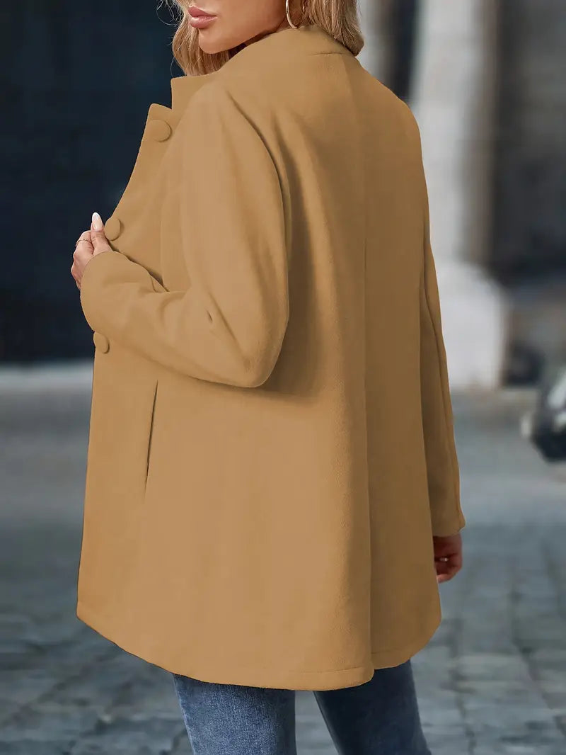 Nuana Sofia | Damen Winter Mantel mit Knöpfen
