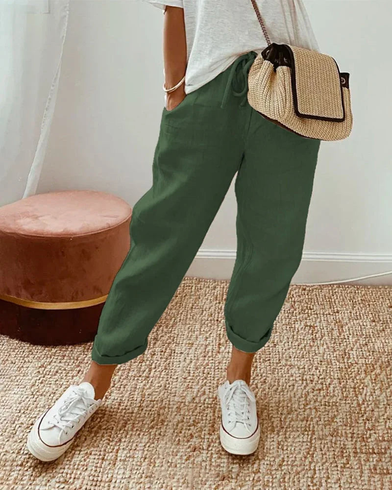 Nuana | Stilvolle Freizeit-Leinenhose