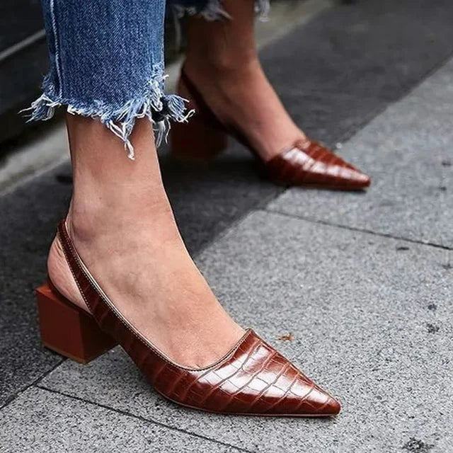 Nuana Tamara | Elegante Damen Frühlings-Pumps mit Blockabsatz