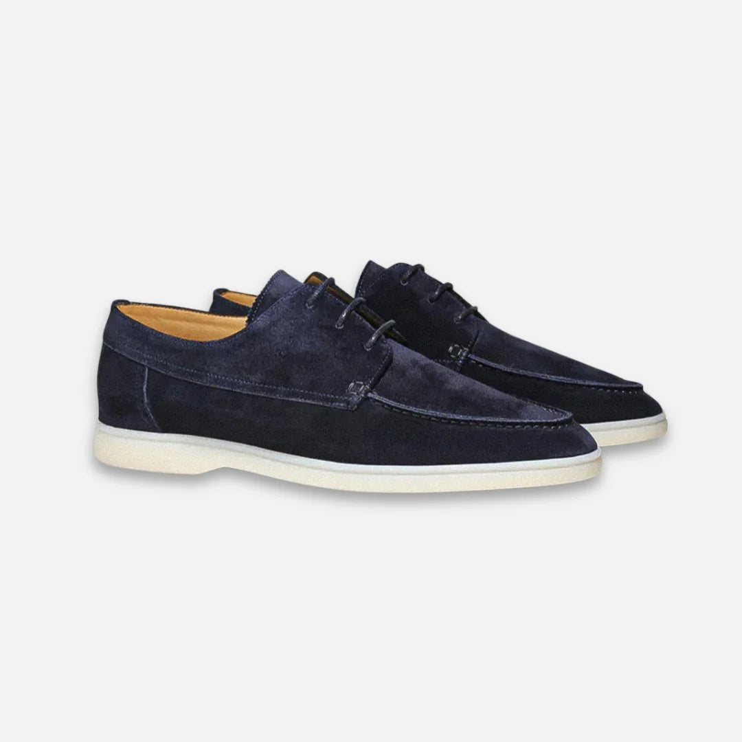 Nuana Thomas | Herren Wildleder-Optik Schnürloafer Bootsschuh-Derby