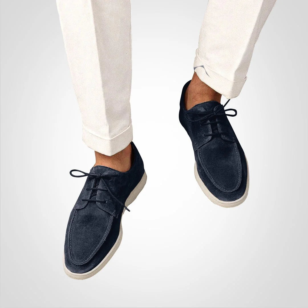 Nuana Thomas | Herren Wildleder-Optik Schnürloafer Bootsschuh-Derby