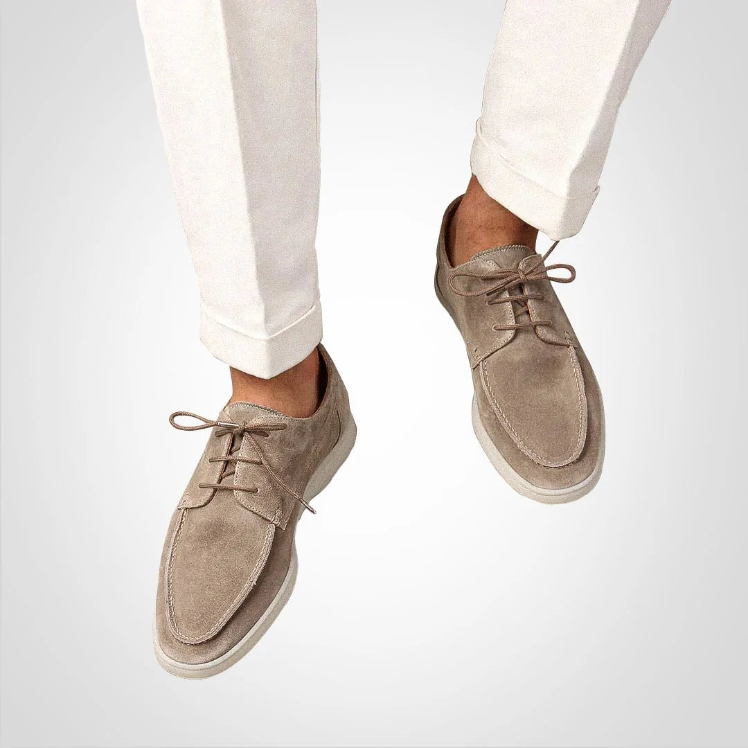 Nuana Thomas | Herren Wildleder-Optik Schnürloafer Bootsschuh-Derby