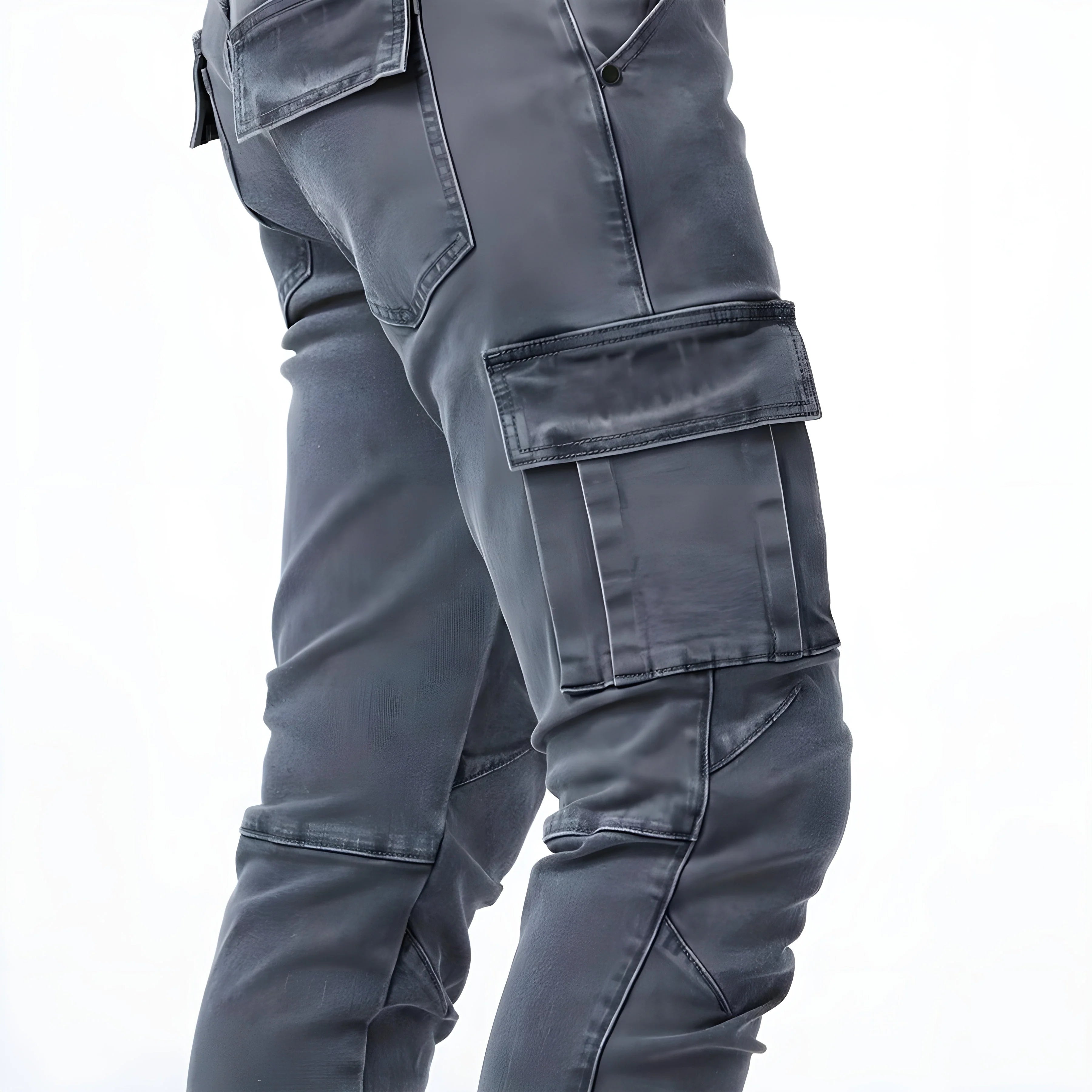 Nuana Tim Herren Trendige Cargohose mit Mehreren Taschen