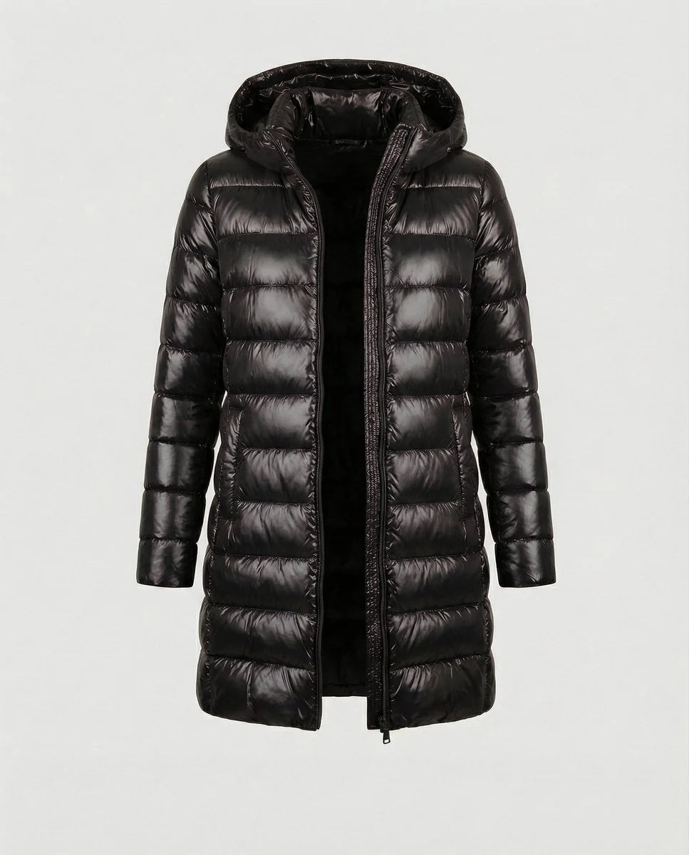 Nuana | Winterjacke Damen Ultraleichte Slim-Fit Daunenjacke mit Kapuze