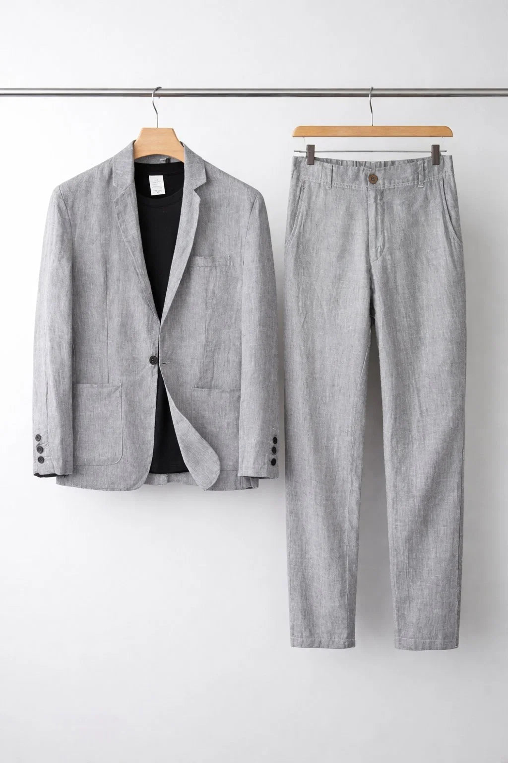 Simon | Herren Leinen-Set mit Relaxter Passform aus Blazer und Hose